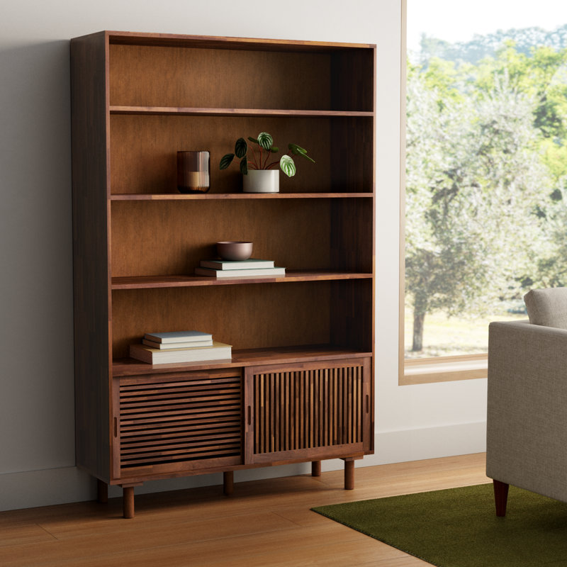 AllModern Jaime 74'' H x 47.25'' W Standard Bookcase & Reviews